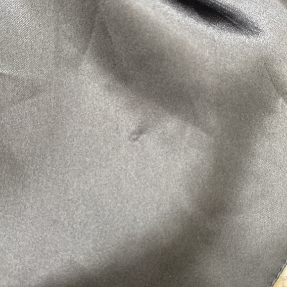 VINTAGE 80s 90s LUCIE ANN Black Silky Satin Pleated Lingerie Cami Tank Top 2X - Picture 6 of 6